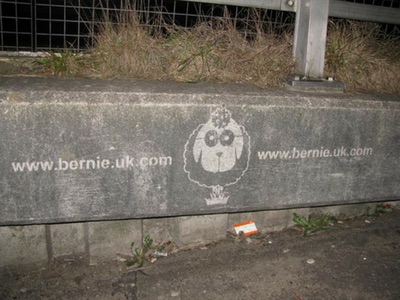 Clean advertising / reverse graffiti in Swansea and Cardiff