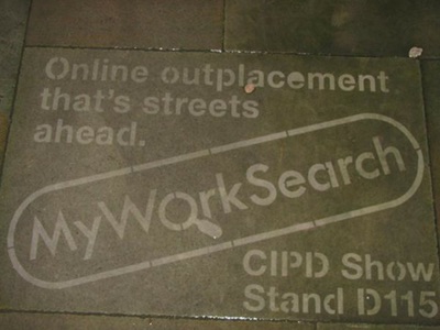 Clean advertising / reverse graffiti in Swansea and Cardiff